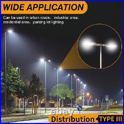 150W LED Parking Lot Light Photocell Dusk-to-Dawn Outdoor Street Shoebox Lights