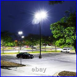 150W LED Parking Lot Light Shoebox Pole Light Fixtures Dusk to Dawn Slip Fitter
