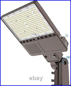 150W LED Parking Lot Light with Photocell Commercial LED Shoebox Lights Slip Fit