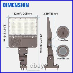 150W LED Parking Lot Light with Photocell Commercial Outdoor Street Area Lights