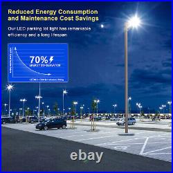 150W LED Parking Lot Light with Photocell Commercial Shoebox Lights Arm Mount