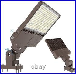 150W LED Parking Lot Light with Photocell, UL Listed Shoebox Light Pole Fixtures