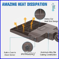 150W LED Parking Lot Light with Photocell, UL Listed Shoebox Light Pole Fixtures