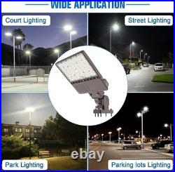 150W LED Parking Lot Light with Photocell, UL Listed Shoebox Light Pole Fixtures