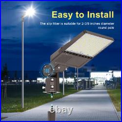 150W LED Parking Lot Lighting Adjustable Slip Fitter Street Lights Dusk to Dawn
