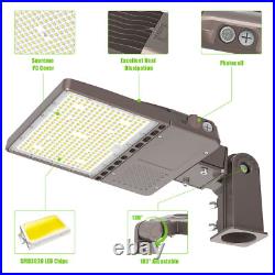150W LED Parking Lot Lighting Adjustable Slip Fitter Street Lights Dusk to Dawn