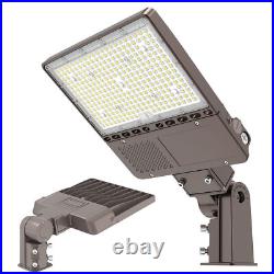 150W LED Parking Lot Lighting Adjustable Slip Fitter Street Lights Dusk to Dawn