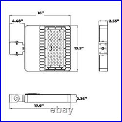 150W LED Parking Lot Lights Commercial IP65 LED Sreet Flood Light Wall Mounted