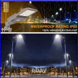 150W LED Parking Lot Lights Commercial Outdoor Shoebox Street Pole Lighting IP65