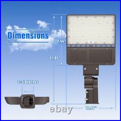 150W LED Parking Lot Lights Photocell Shoebox Pole Street Lighting 100-277VAC UL