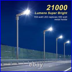 150W LED Parking Lot Lights Photocell Shoebox Pole Street Lighting 100-277VAC UL