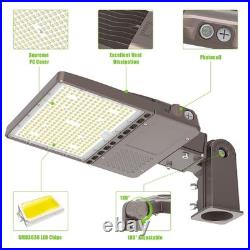 150W LED Parking Lot Lights Photocell Shoebox Pole Street Lighting 100-277VAC UL