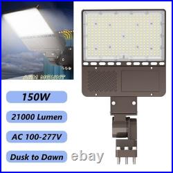 150W LED Shoebox Flood Light Dusk-Dawn Outdoor Street Area Parking lot Lighting
