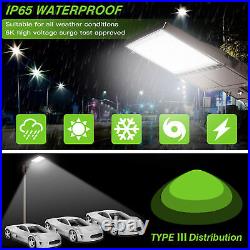 150W LED Shoebox Light Fixture Dusk To Dawn Outdoor Street Parking Lot Pole Lamp