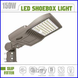 150W LED Shoebox Light Outdoor Commercial Parking Lot Garage Street Area Lights