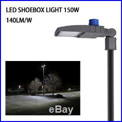 150W LED Shoebox Light Street Light LED Parking Pole Lot Light 5000K DLC ETL