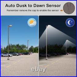 150W LED Shoebox Parking Lot Light Commercial Outdoor Pole Light Fixture 21000lm