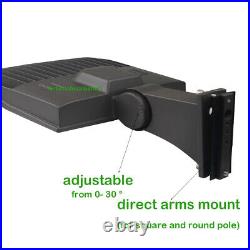 150W LED Shoebox Parking Lot Lights with Adjustable Direct Arms Mount 450W Equiv
