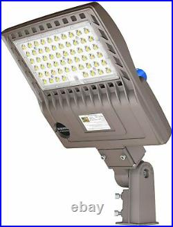 150W LED Shoebox Street Light with Dusk to Dawn Photocell Parking Lot Lights UL