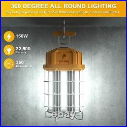 150W LED Temporary Work Light 21000 Lumen Construction Lights 5500K Hanging Lamp