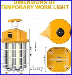 150W LED Temporary Work Light 21000 Lumen Construction Lights 5500K Hanging Lamp