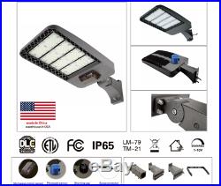 150W LED shoebox light with photocell Or motion sensor 5k replaces halide 350w