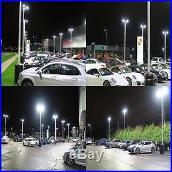 150W Parking Lot Area LED Light DLC Outdoor Shoebox Led Pole Lighting 100-277V