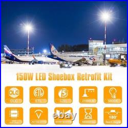 150W Shoebox LED Retrofit Kit E39 Mogul Base AC100-277V Parking Lot Tennis Court