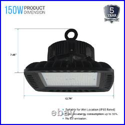 150W UFO LED Square High Bay Light 5700K Industrial Warehouse Shop Light Fixture
