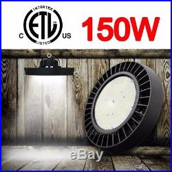 150W Watt UFO LED High Bay Light Warehouse Commercial Industrial ETL 19500LM