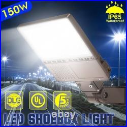 150With120With90W LED Shoebox Pole Light Dusk To Dawn Street Parking Lot Fixture