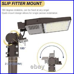 150With120With90W LED Shoebox Pole Light Dusk To Dawn Street Parking Lot Fixture
