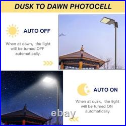 150With120With90W LED Shoebox Pole Light Dusk To Dawn Street Parking Lot Fixture