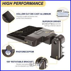 150With120With90W LED Shoebox Pole Light Dusk To Dawn Street Parking Lot Fixture