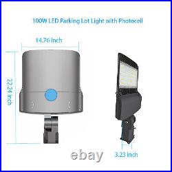 150/300W Module LED Parking Lot Light Street Pole Fixture Shoebox Area Light ETL