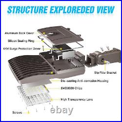 150 Watt LED Parking Lot Light Commercial Street Area Shoebox Pole Light Fixture