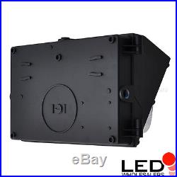 150-Watt LED Wall Pack Security Outdoor Light Fixture, Black Finish