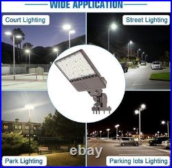 150 Watts LED Shoebox Light Parking Lot Pole Commericial Street Area Pole Lights