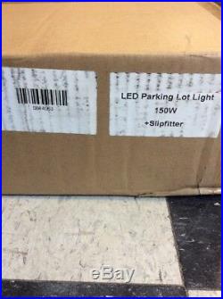 150w LED Parking Lot Road Area Light Fixtures Shoebox Pole NIB 100-277V