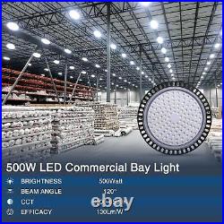 15Pack 500W 500 Watt UFO LED High Bay Light Commercial Bay Lighting Garage Lamp