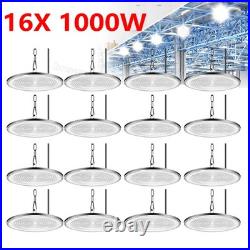 16Pack 1000W UFO LED High Bay Light Warehouse Industrial LED Shop Light Fixture