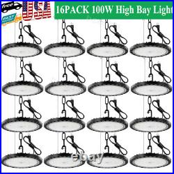 16 Pack 100W UFO Led High Bay Light Factory Warehouse Commercial Led Shop Lights