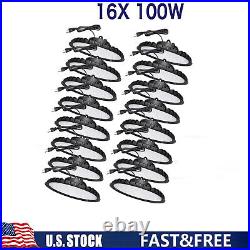 16 Pack 100W UFO Led High Bay Light Factory Warehouse Commercial Light Fixture