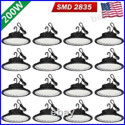 16 Pack 200W UFO Led High Bay Light Factory Warehouse Commercial Light Fixtures