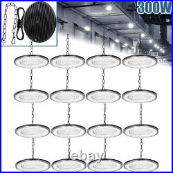 16 Pack 300W UFO LED High Bay Light Warehouse Industrial Factory Shop Shed Lamp