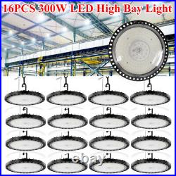 16 Pack 300W UFO Led High Bay Light Factory Warehouse Commercial Led Shop Lights