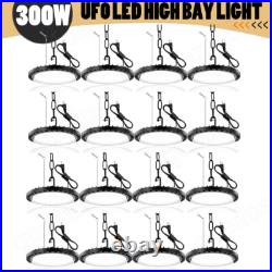 16 Pack 300W UFO Led High Bay Light Factory Warehouse Commercial Light Fixtures