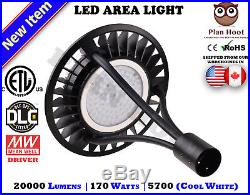 170 WATT LED Circle Area Street Light 5700K ETL DLC Outdoor Post Top Pole Lamp