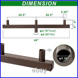 180 Degree Low Profile Bullhorn with 3 Arms Tenon Adapter for Slip Fit LED Parki