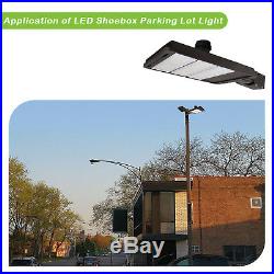 185W LED Shoebox Commerical Dimmable Parking Lot Light Slip Fitter Mount 22200lm